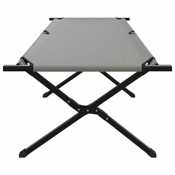 vidaXL Sammenleggbar camping seng Gr&aring; 210 x 80 x 46 cm Oxford-stoff