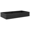 vidaXL Hevet bed Svart 151 x 75,5 x 25 cm PP