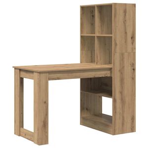 vidaXL Skrivebord Artisan Eik Konstruert tre 122 x 67 x 145 cm