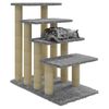 vidaXL Kattetre med klorestolper i sisal lysegr&aring; 63 cm