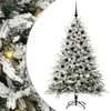 vidaXL Kunstig Forh&aring;ndsbelyst Juletre med Ballettsett Gr&oslash;nn 180 cm