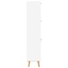 vidaXL Skoskap hvit 52x25x120 cm konstruert tre