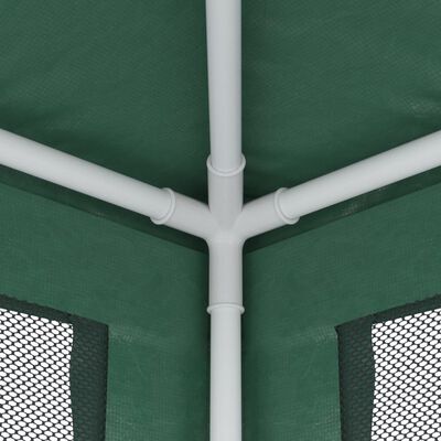 vidaXL Festtelt med 4 sidevegger av netting grønn 2,5x2,5 m HDPE
