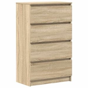 vidaXL Skjenk sonoma eik 60x35x98,5 cm konstruert tre