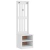 vidaXL Halltre SANDNES hvit 45x40x159,5 cm heltre furu