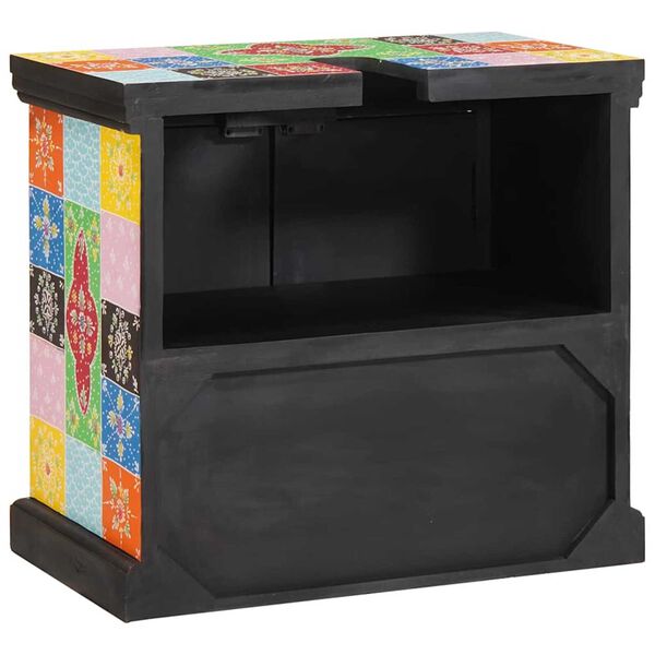 vidaXL Vaskeskap 60 x 35 x 55 cm Massivt mangotre og konstruert tre