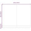 vidaXL Innvendbar Markise oransje og brun 350 x 250 cm stoff