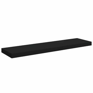 vidaXL Flytende vegghylle svart 90x23,5x3,8 cm MDF