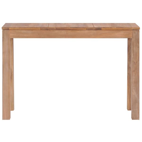 vidaXL Konsollbord heltre teak naturlig etterbehandling 110x35x76 cm