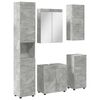 vidaXL Baderomsinnredningssett TULUM 5 pcs Betonggr&aring; 60 x 34 x 63 cm