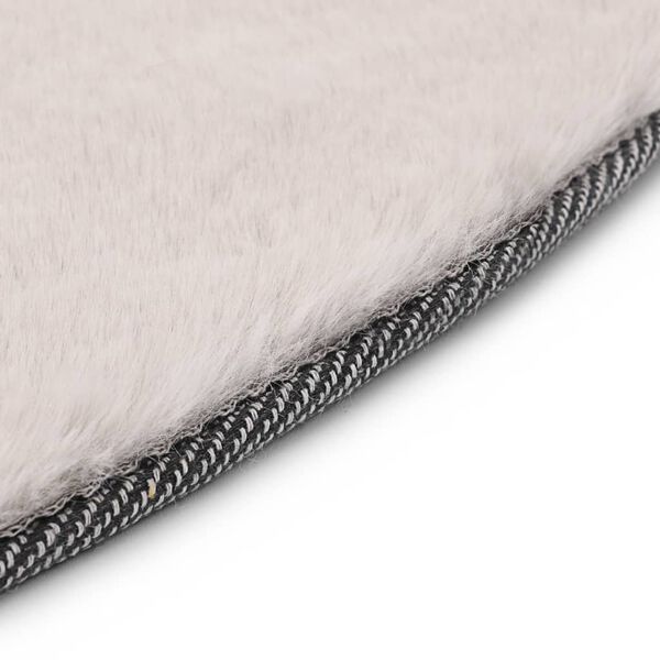 vidaXL Teppe 160 cm kunstig kaninskinn gr&aring;