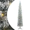 vidaXL Kunstig juletre med 300 LED grønn 300 cm PVC og stål og plast