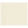 vidaXL Balkong Skjerm Krem 100 x 300 cm Oxford Stoff