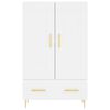 vidaXL Highboard hvit 69,5x31x115 cm konstruert tre