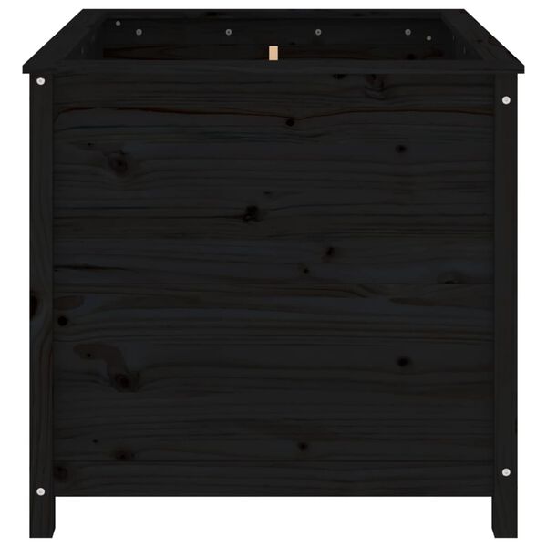 vidaXL Hageplantekasse svart 82,5x82,5x78 cm heltre furu