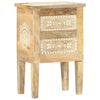 vidaXL H&aring;ndmalt nattbord 40x30x60 cm heltre mango