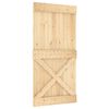 vidaXL Skyved&oslash;r NARVIK Naturlig og svart 100 x 210 cm (213,5 cm)