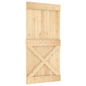 vidaXL Skyved&oslash;r NARVIK Naturlig og svart 100 x 210 cm (213,5 cm)