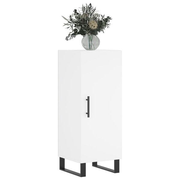 vidaXL Skjenk hvit 34,5x34x90 cm konstruert tre