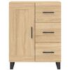 vidaXL Highboard sonoma eik 69,5x34x180 cm konstruert tre