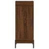 vidaXL Highboard brun eik 34,5x34x180 cm konstruert tre