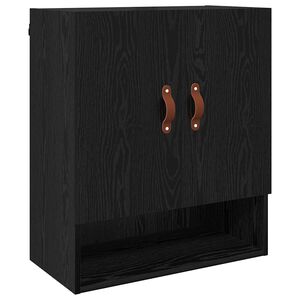 vidaXL Veggskap 60 x 31 x 70 cm Konstruert tre Svart eik