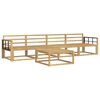 vidaXL Utend&oslash;rs sofa-sett 5 pcs Hvit 79 x 79 x 37 cm Solid akasietre
