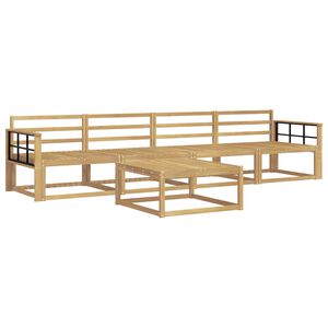 vidaXL Utend&oslash;rs sofa-sett 5 pcs Hvit 79 x 79 x 37 cm Solid akasietre