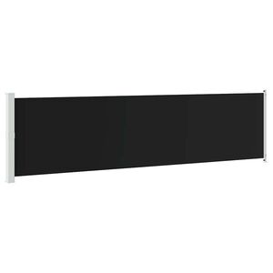 vidaXL Uttrekkbar sidemarkise 600x160 cm svart