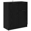 vidaXL Serviesskap Svart Eik 60 x 30 x 70 cm Konstruert tre