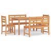 vidaXL Hagespisegruppe 5 deler heltre teak