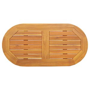 vidaXL Bordplate Olje naturlig 80 x 40 x 2 cm Solid akasietre