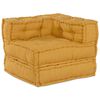 vidaXL Modulsofa 2 pcs Gul 140 x 70 x 56 cm stoff