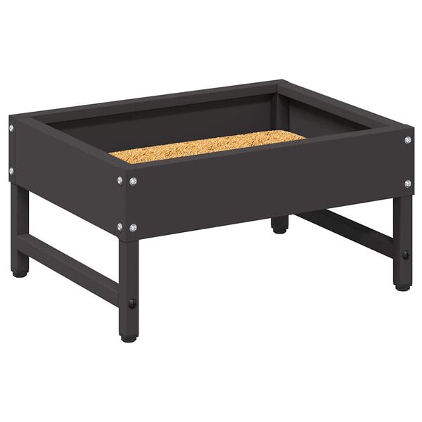 vidaXL Fuglefrø Svart 80 x 28 x 13.5 cm Kaldvalsget Stål