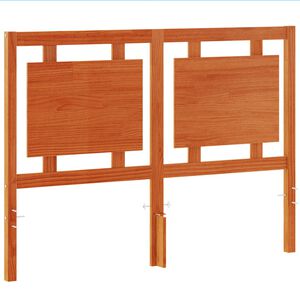 vidaXL Hodegavl voksbrun 135 cm heltre furu