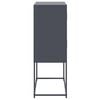 vidaXL Skjenk antrasitt 68,5x38,5x107 cm stål