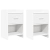 vidaXL Nattbord 2 stk. Hvit 40 x 30 x 60 cm Konstruert tre