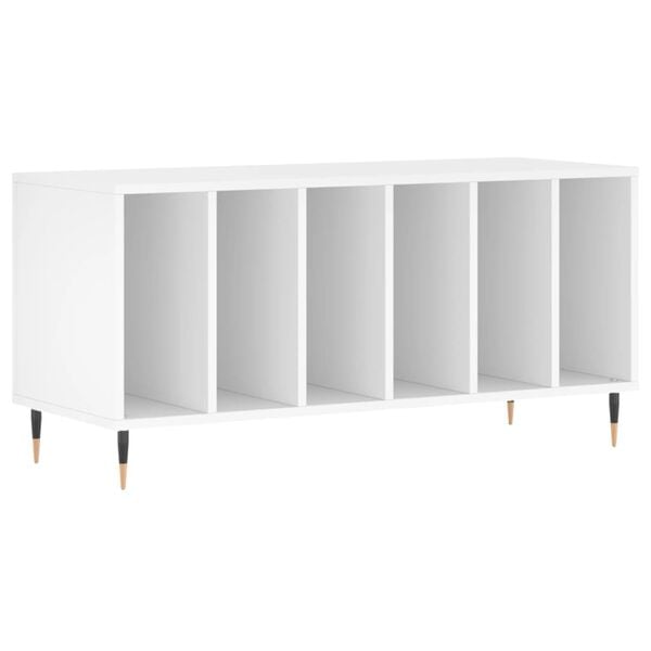 vidaXL Hifi-benk hvit 100x38x48 cm konstruert tre