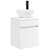 vidaXL Vegghengt servantkommode Hvit 39 x 41 x 64,5 cm Konstruert tre