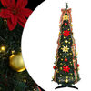 vidaXL Kunstig juletre med 50 LED med stativ gr&oslash;nn 125 cm PVC