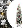 vidaXL Kunstig juletre med 150 LED gr&oslash;nn 150 cm PVC og st&aring;l og plast