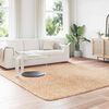 vidaXL Flossteppe med lang luv NAVARRA beige 240x240 cm polyester