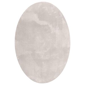 vidaXL Omr&aring;detepper Oval HUARTE sand 120 x 170 cm 100% Polyester
