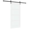 vidaXL Skyved&oslash;r ORKDAL 93 x 202 cm Konstruert tre Hvit og svart