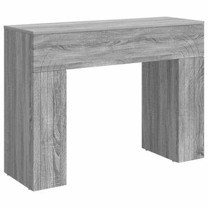 vidaXL Kaffebord Gr&aring; sonoma 102 x 35 x 75 cm Konstruert tre