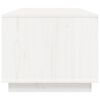 vidaXL Salongbord hvit 100x50x41 cm heltre furu