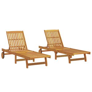 vidaXL Solsenger 2 stk heltre akasie