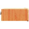vidaXL Nattbord med skuff Vokset Brun 39 x 34 x 16,5 cm Heltre furu