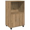 vidaXL Rulleskap artisan eik 55x40x91 cm konstruert tre