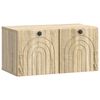 vidaXL Vegghengt TV skap Sonoma eik 59,5 x 31 x 30 cm Konstruert tre